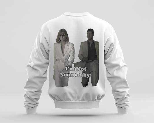 Im Not Your Baby 2 Baskılı Sweatshirt