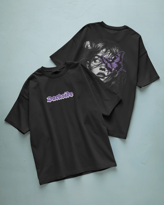 Darkside Baskılı Oversize T-shirt