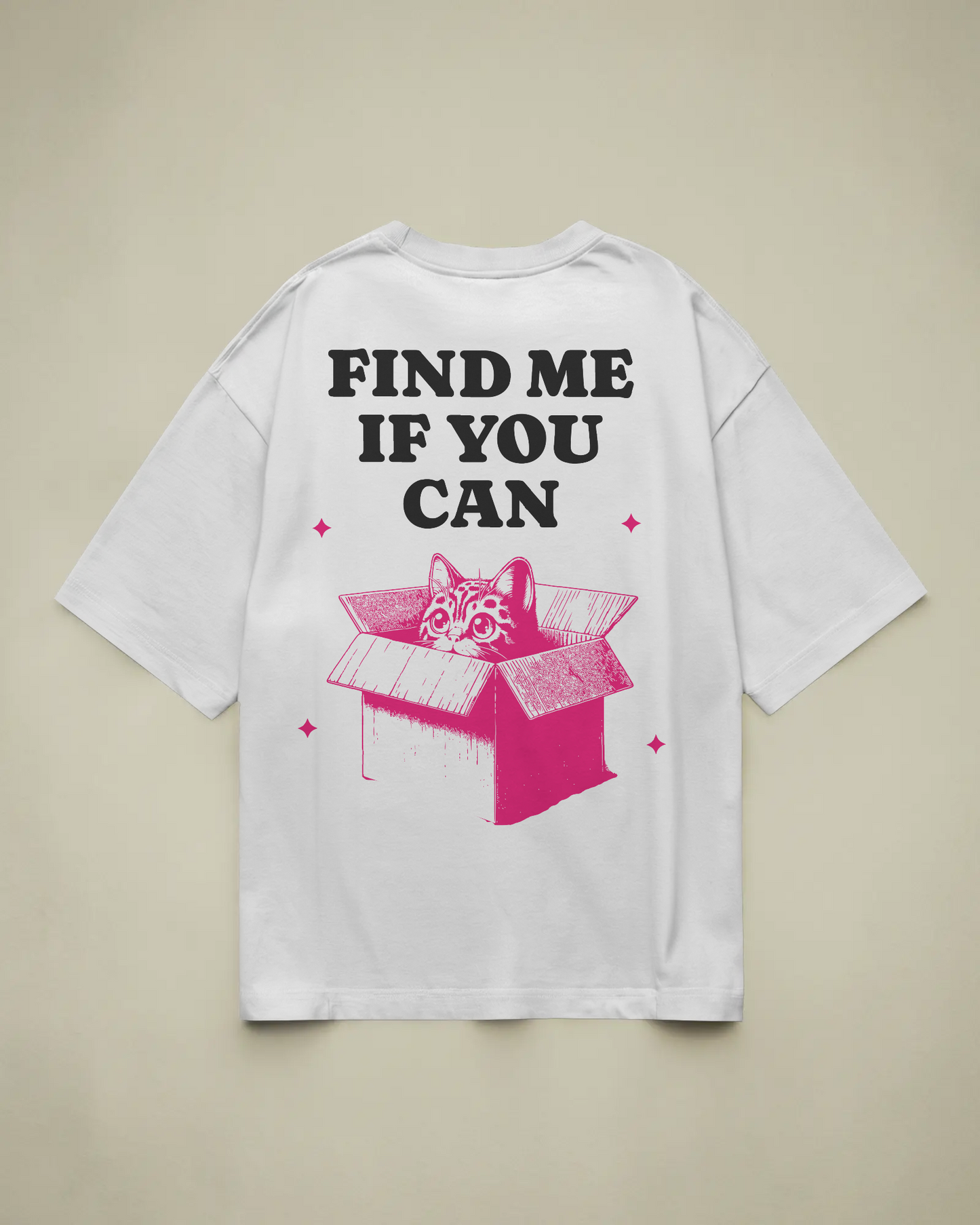 Find Me If You Can Baskılı Oversize T-shirt