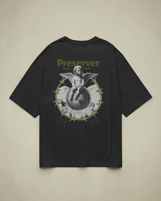 Preserver Baskılı Oversize T-shirt
