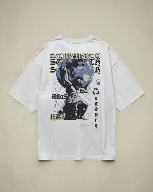 Atlas Baskılı Oversize T-shirt