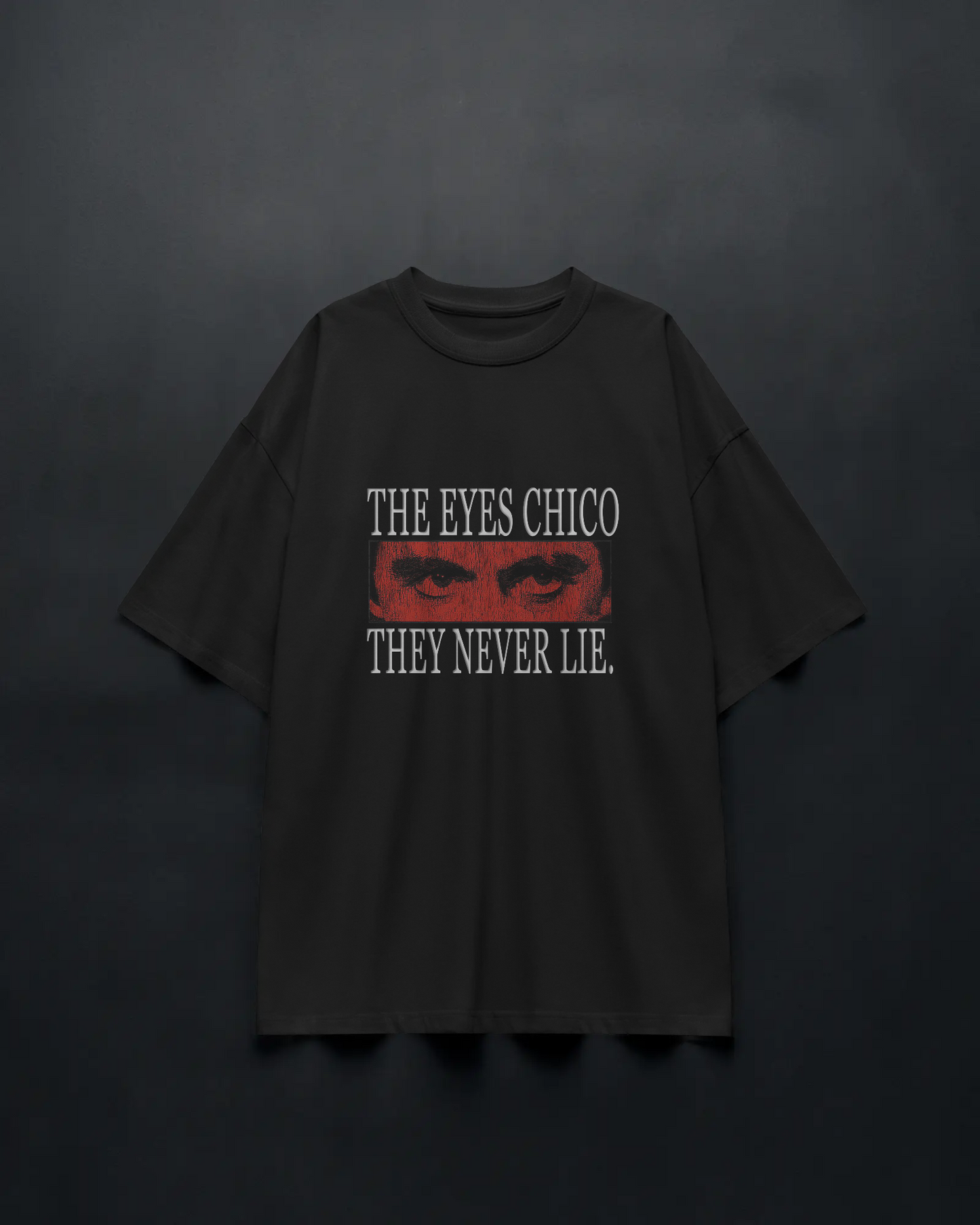 The Eyes Never Lie 2 Baskılı Oversize T-shirt