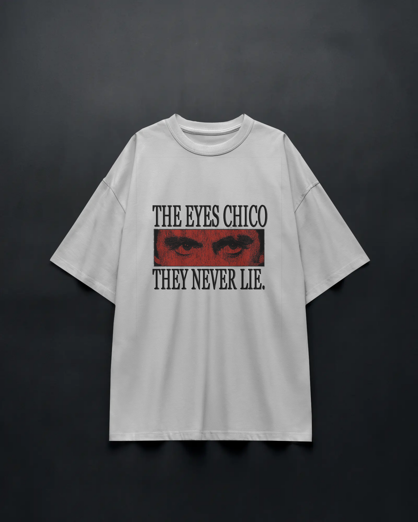 The Eyes Never Lie 2 Baskılı Oversize T-shirt
