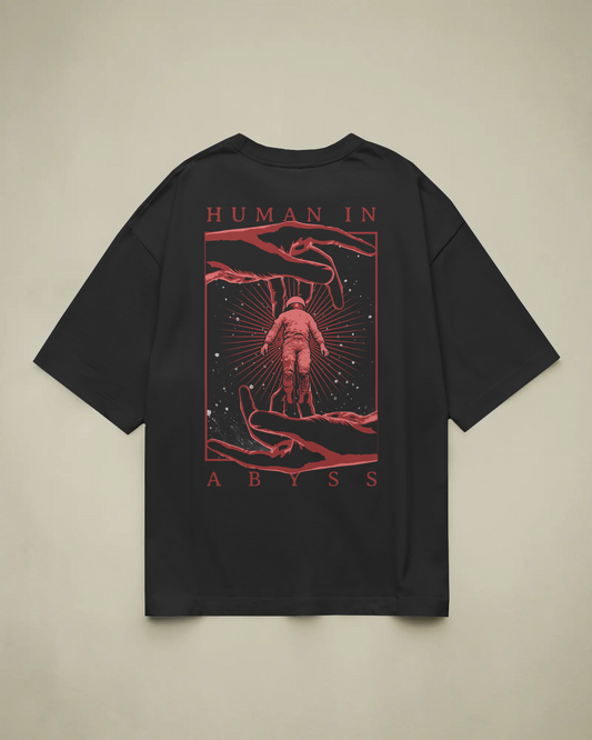 Abyss Baskılı Oversize T-shirt