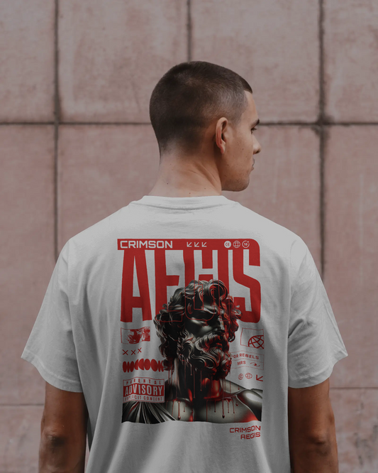 Aegis Baskılı Oversize T-shirt