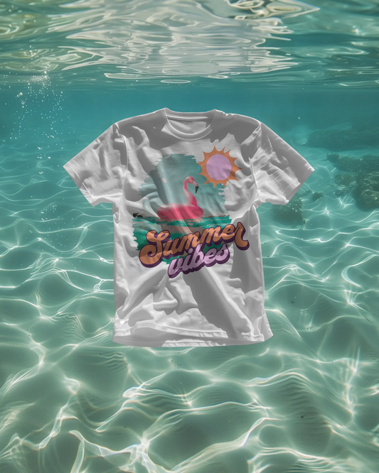 Summer Vibes Baskılı Oversize T-shirt