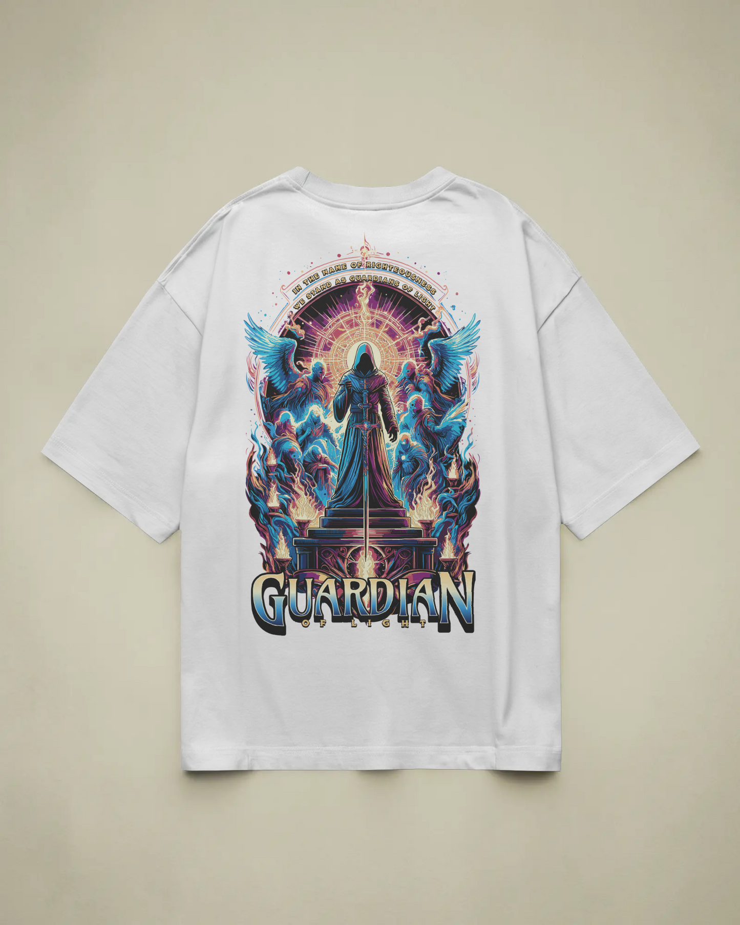 Guardian Of The Light Baskılı Oversize T-shirt