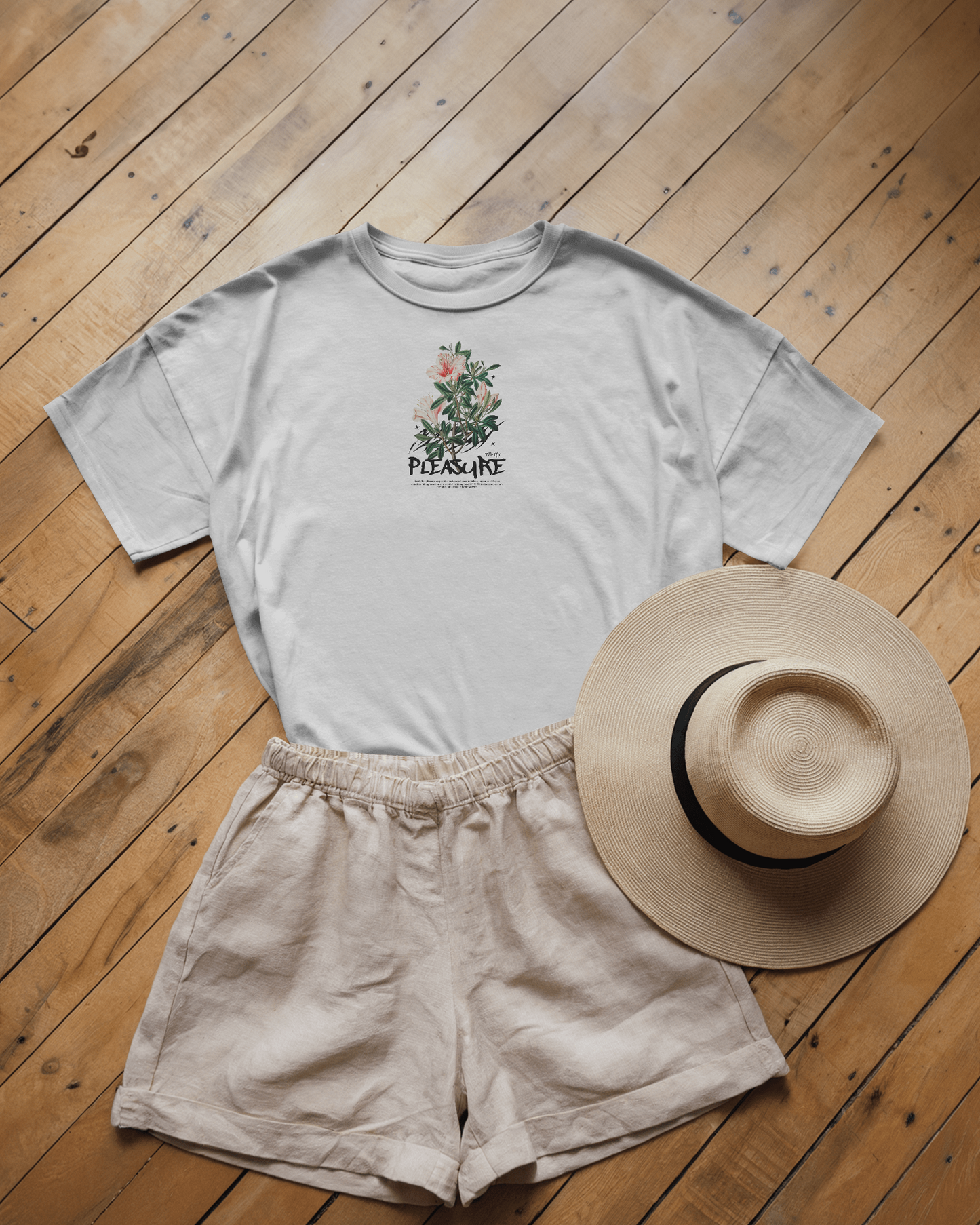 Pleasure Baskılı Oversize T-shirt