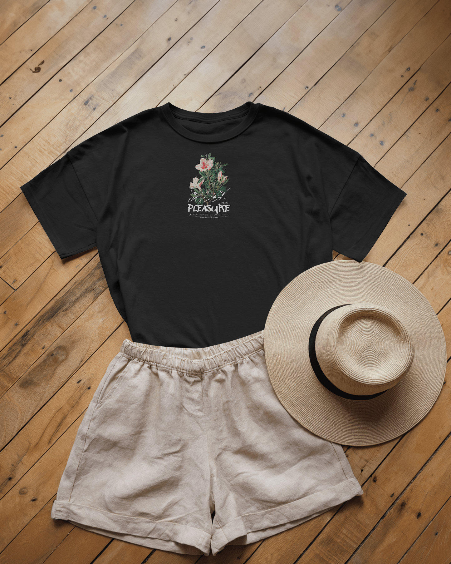 Pleasure Baskılı Oversize T-shirt