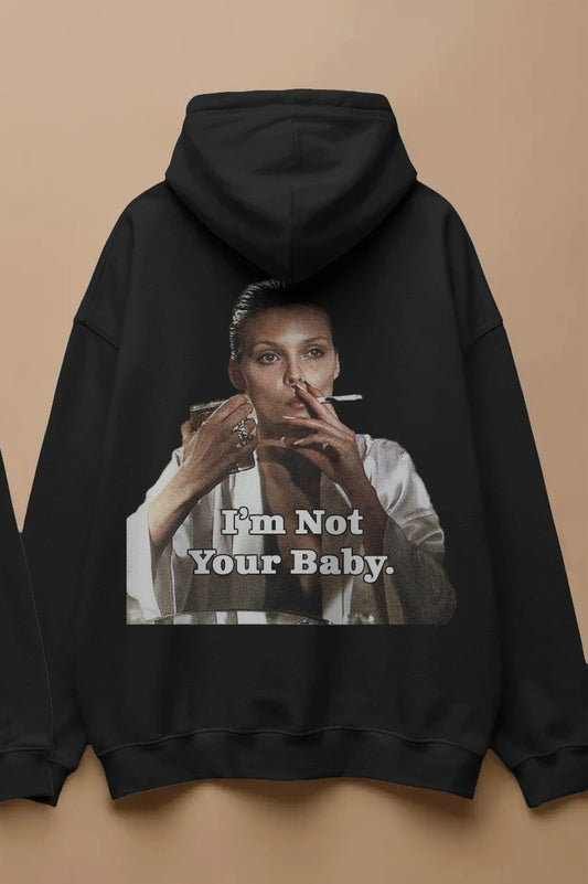 Don't Call Me Baby 2 Baskılı Hoodie