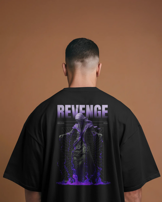 Revenge Baskılı Oversize T-shirt