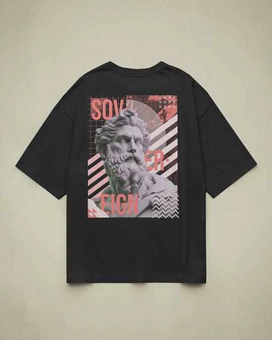 Sovereign Baskılı Oversize T-shirt