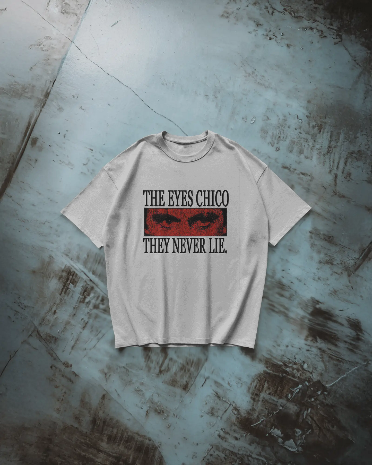 The Eyes Never Lie 2 Baskılı Oversize T-shirt