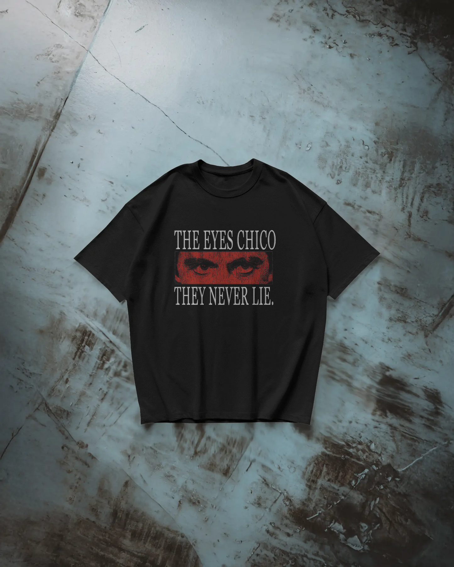 The Eyes Never Lie 2 Baskılı Oversize T-shirt