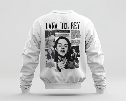 Lana Del Rey 3 Baskılı Sweatshirt
