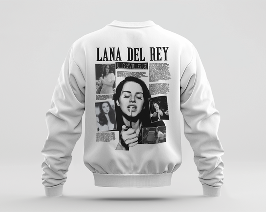 Lana Del Rey 3 Baskılı Sweatshirt