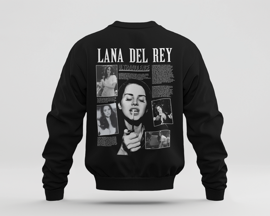 Lana Del Rey 3 Baskılı Sweatshirt