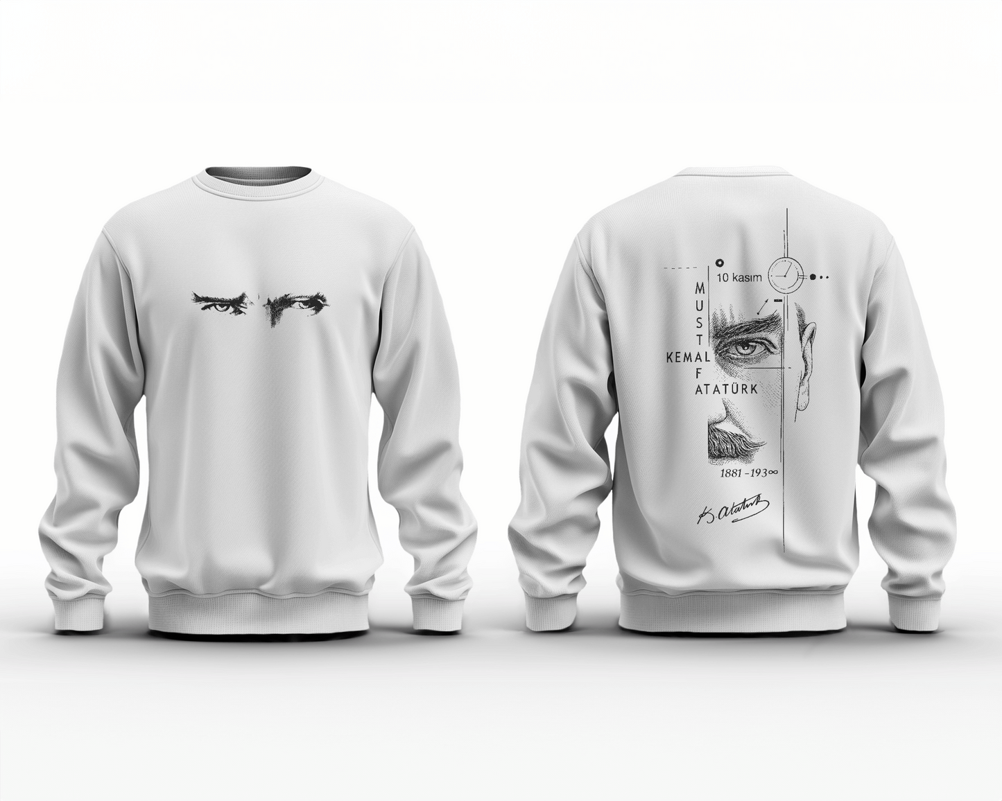 Mustafa Kemal Atatürk Baskılı Sweatshirt