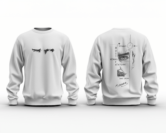 Mustafa Kemal Atatürk Baskılı Sweatshirt