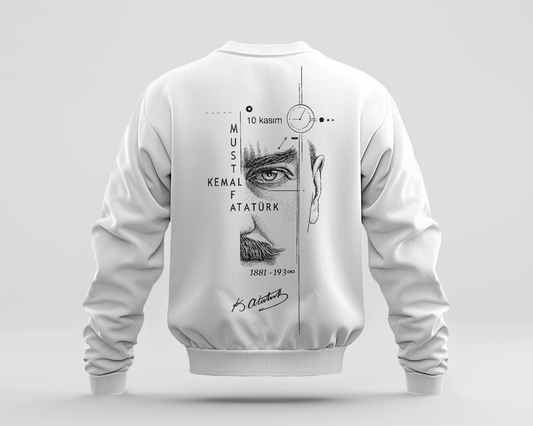 Mustafa Kemal Atatürk Baskılı Sweatshirt