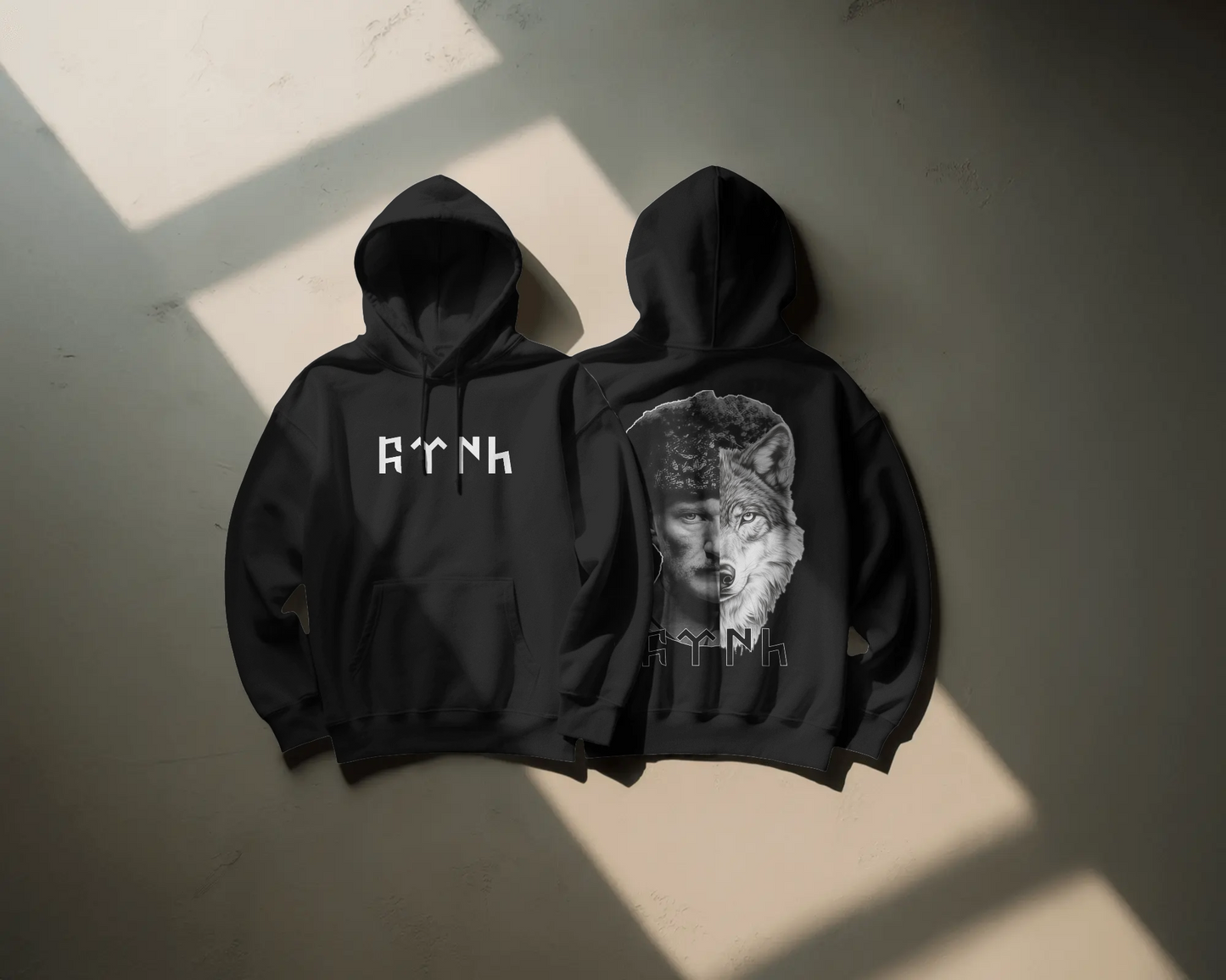 Atatürk The Wolf Baskılı Hoodie