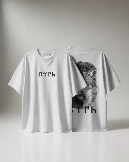 Atatürk The Wolf Baskılı Oversize T-shirt