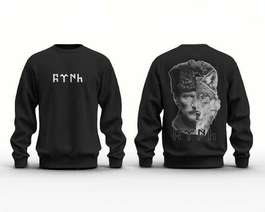 Atatürk The Wolf Baskılı Sweatshirt