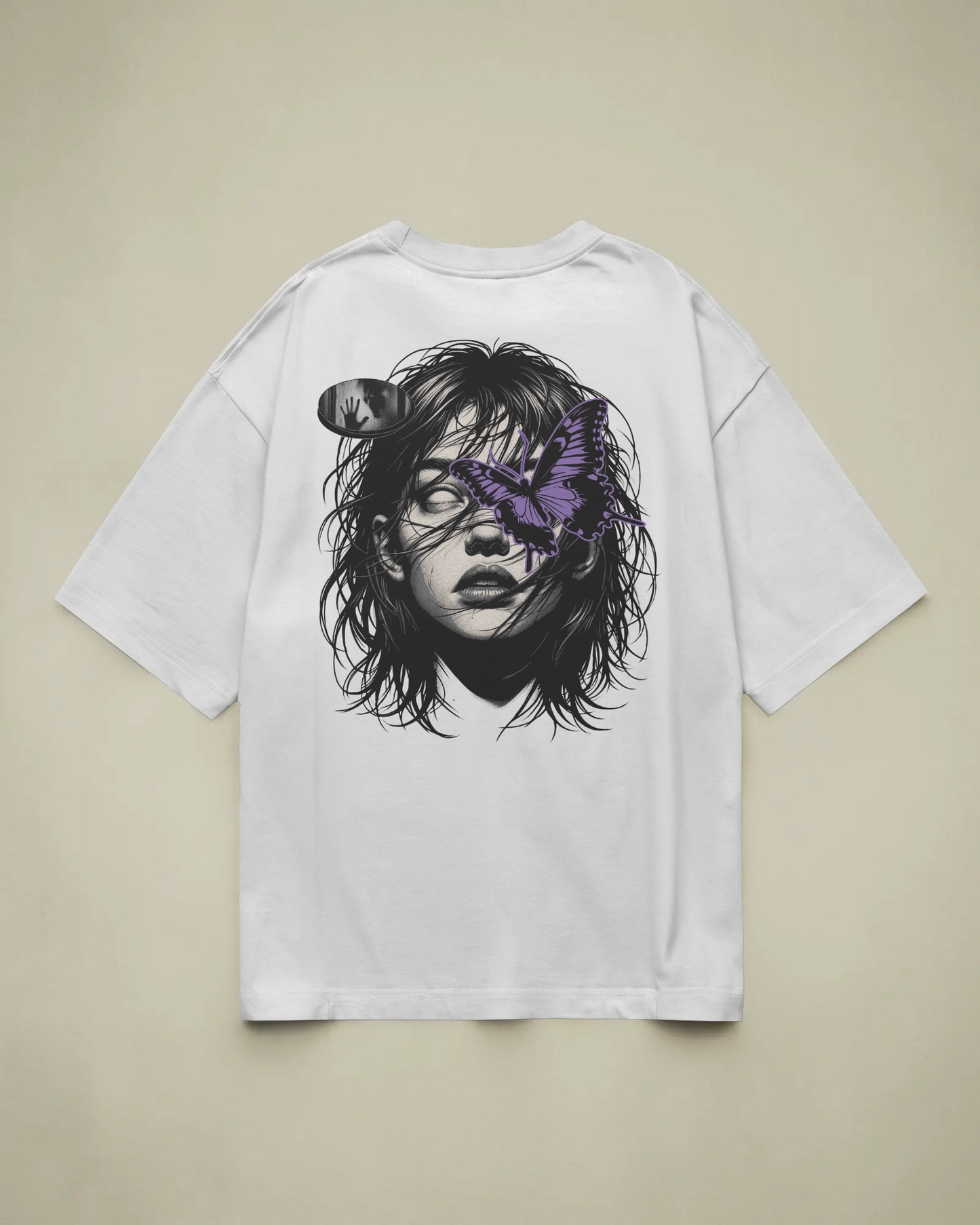 Darkside Baskılı Oversize T-shirt