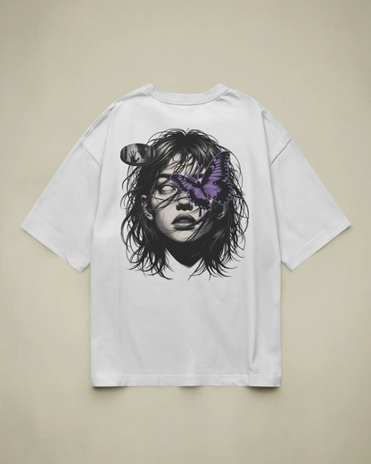 Darkside Baskılı Oversize T-shirt