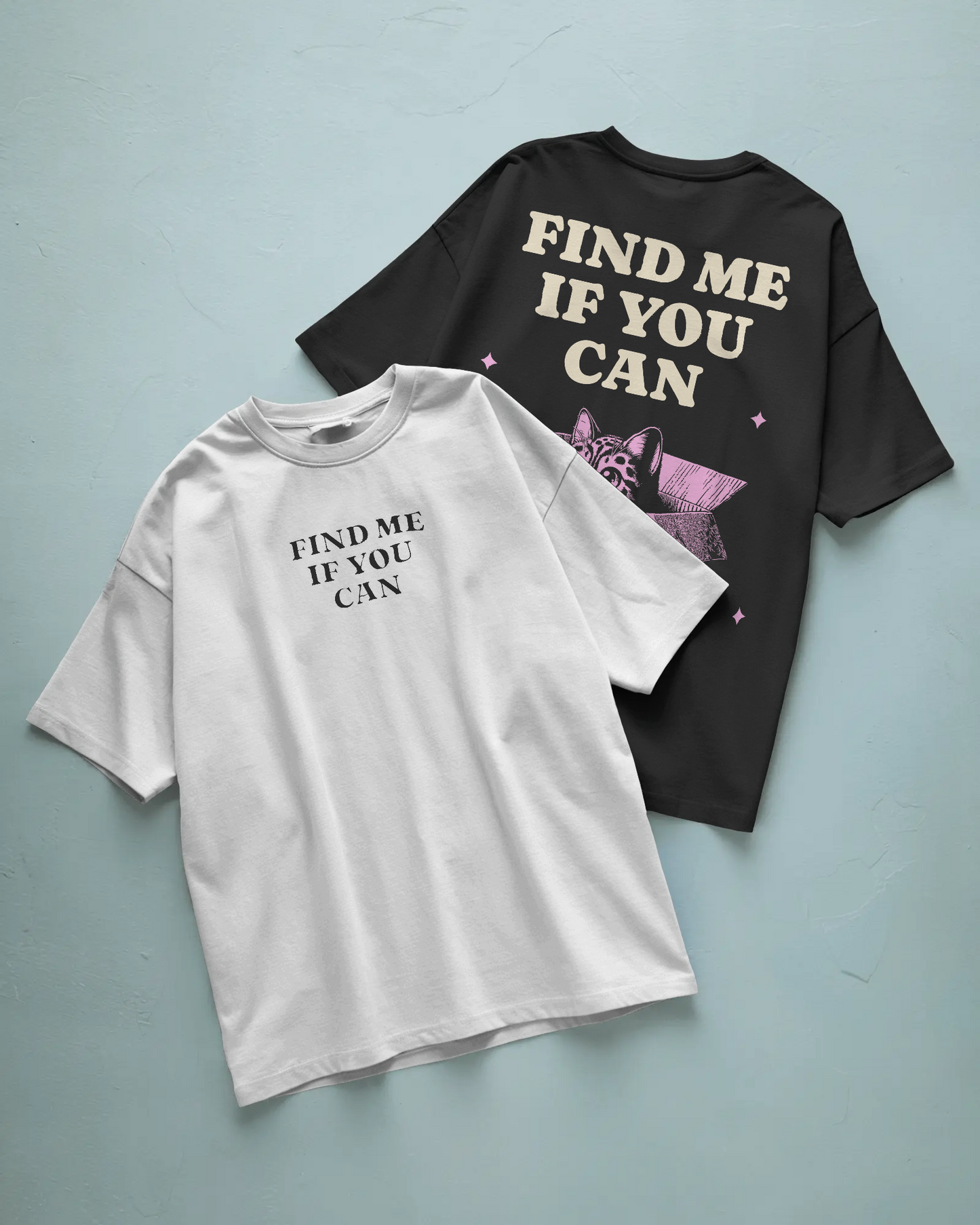 Find Me If You Can Baskılı Oversize T-shirt