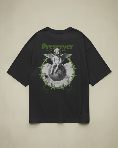 Preserver Baskılı Oversize T-shirt