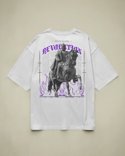 Revolution Baskılı Oversize T-shirt