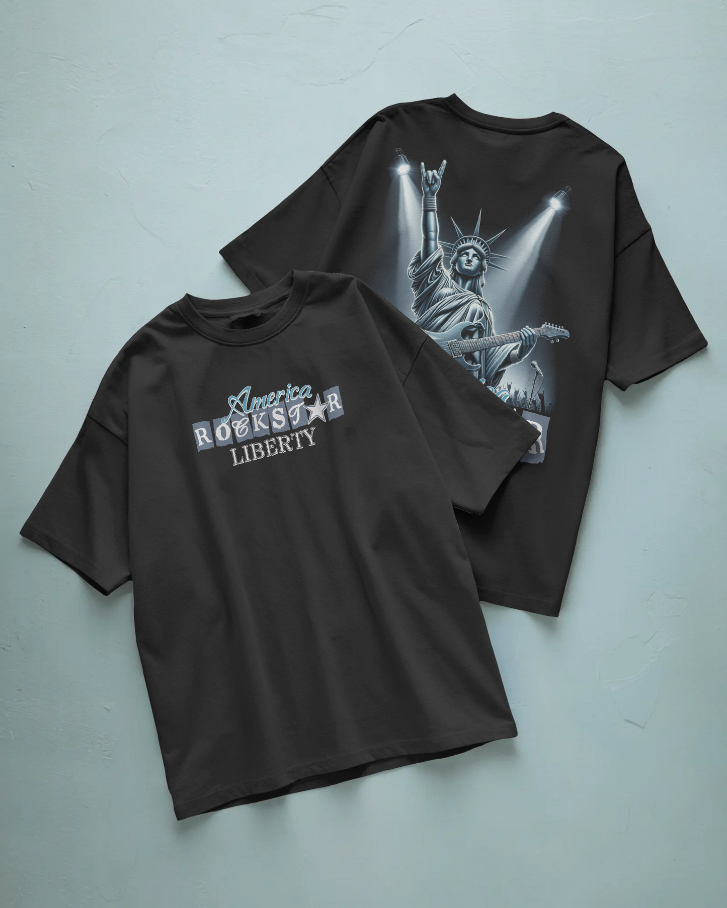 Liberty Rockstar Baskılı Oversize T-shirt