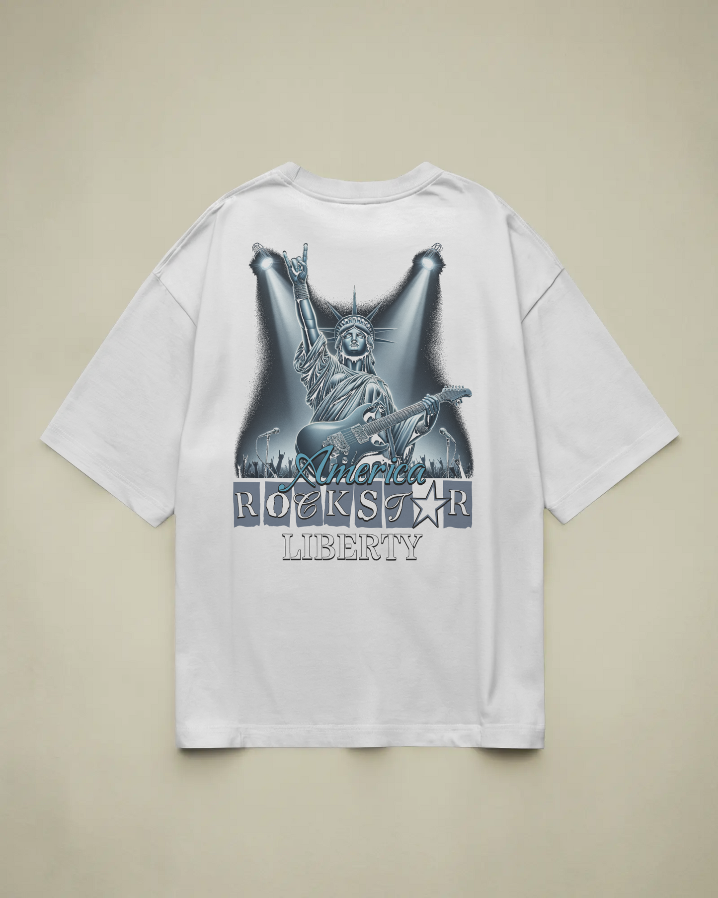 Liberty Rockstar Baskılı Oversize T-shirt