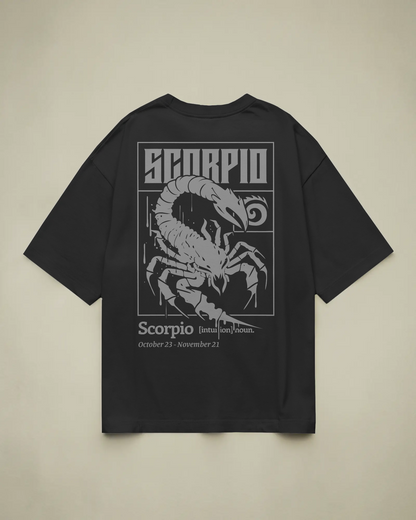 Scorpio Baskılı Oversize T-shirt