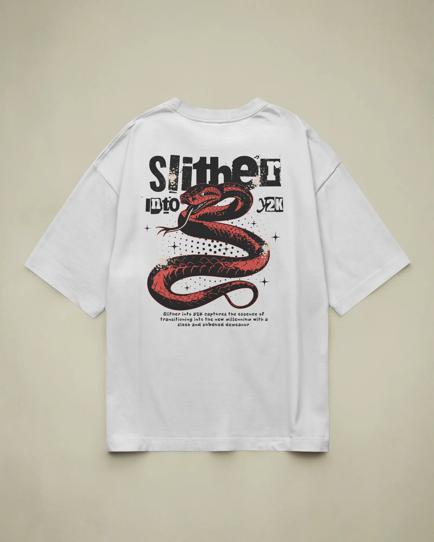 Slither Baskılı Oversize T-shirt