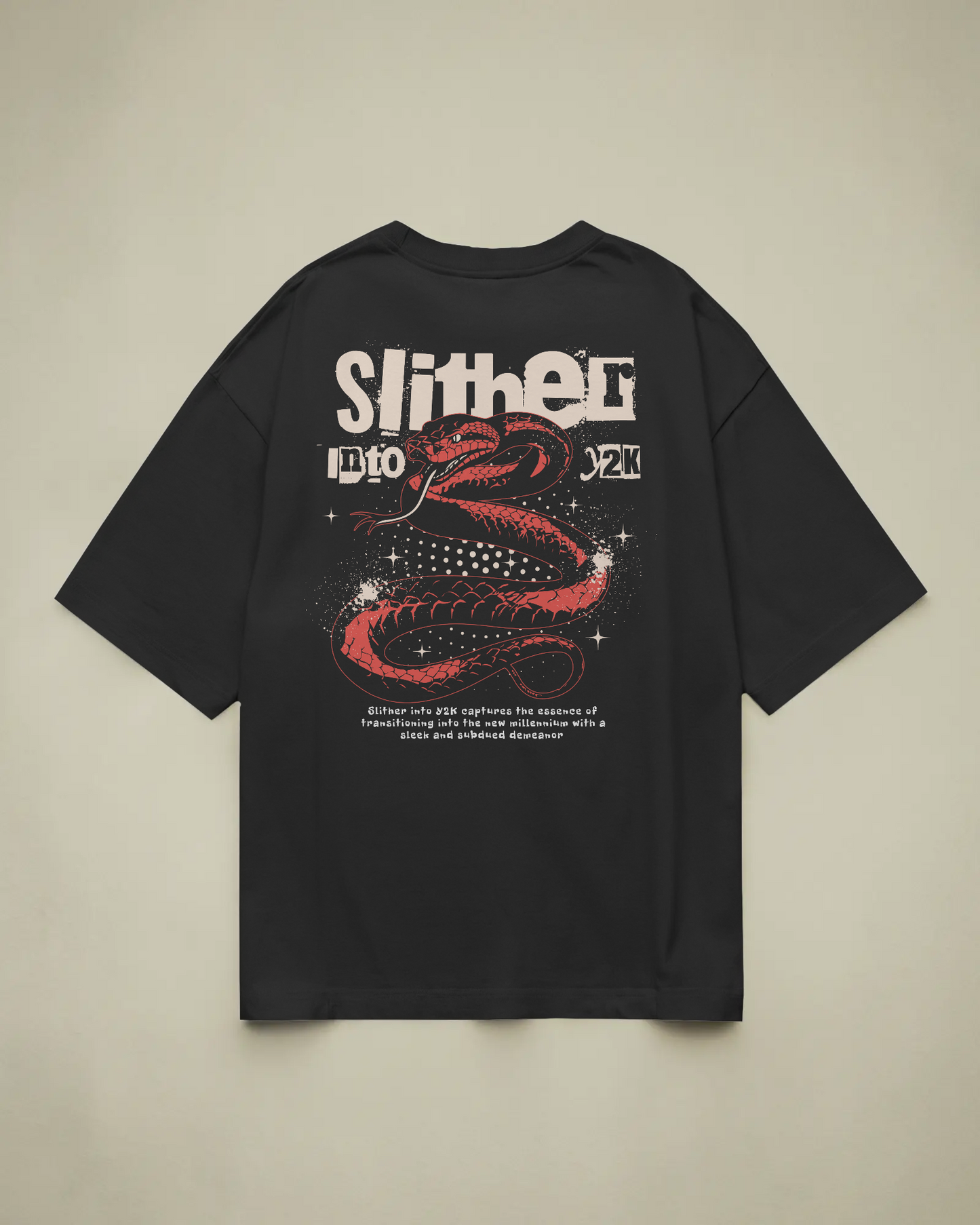 Slither Baskılı Oversize T-shirt