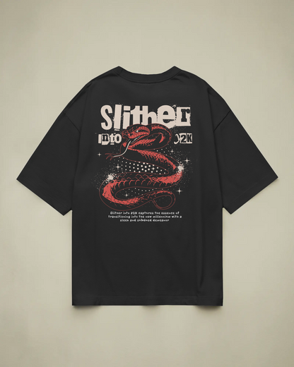 Slither Baskılı Oversize T-shirt