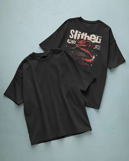 Slither Baskılı Oversize T-shirt