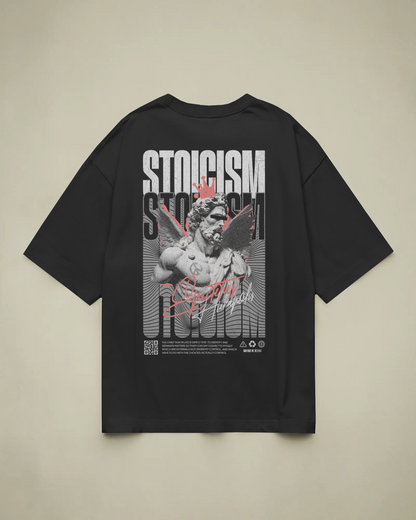 Stoicism Baskılı Oversize T-shirt