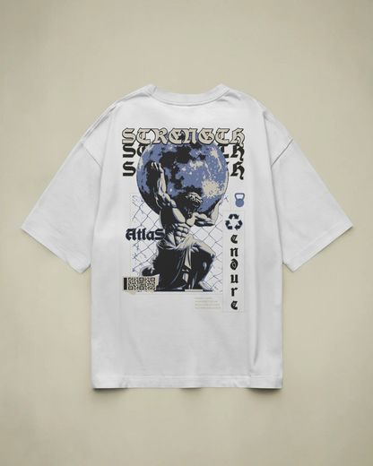 Atlas Baskılı Oversize T-shirt