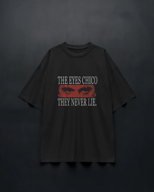 The Eyes Never Lie 2 Baskılı Oversize T-shirt