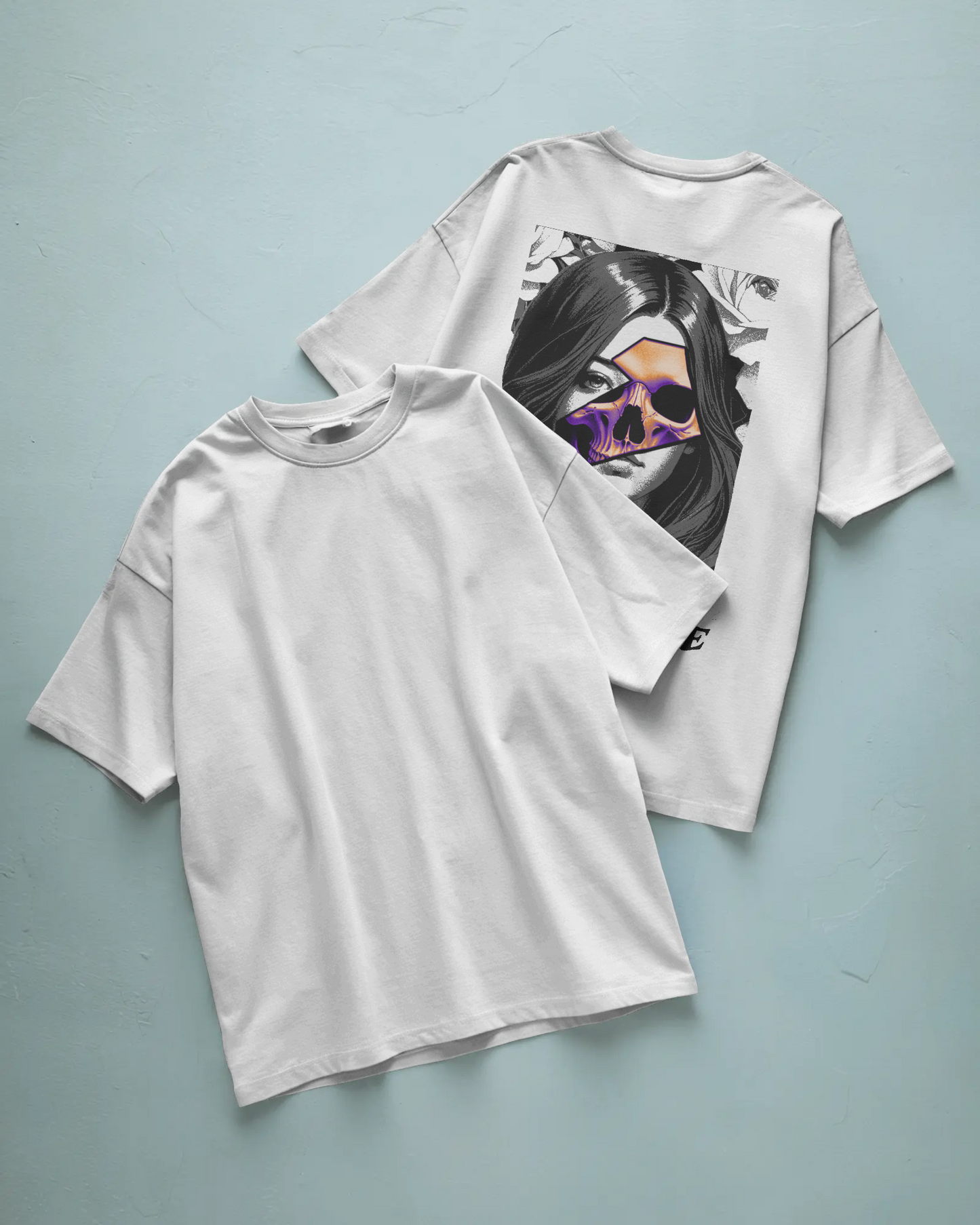 True Face Baskılı Oversize T-shirt