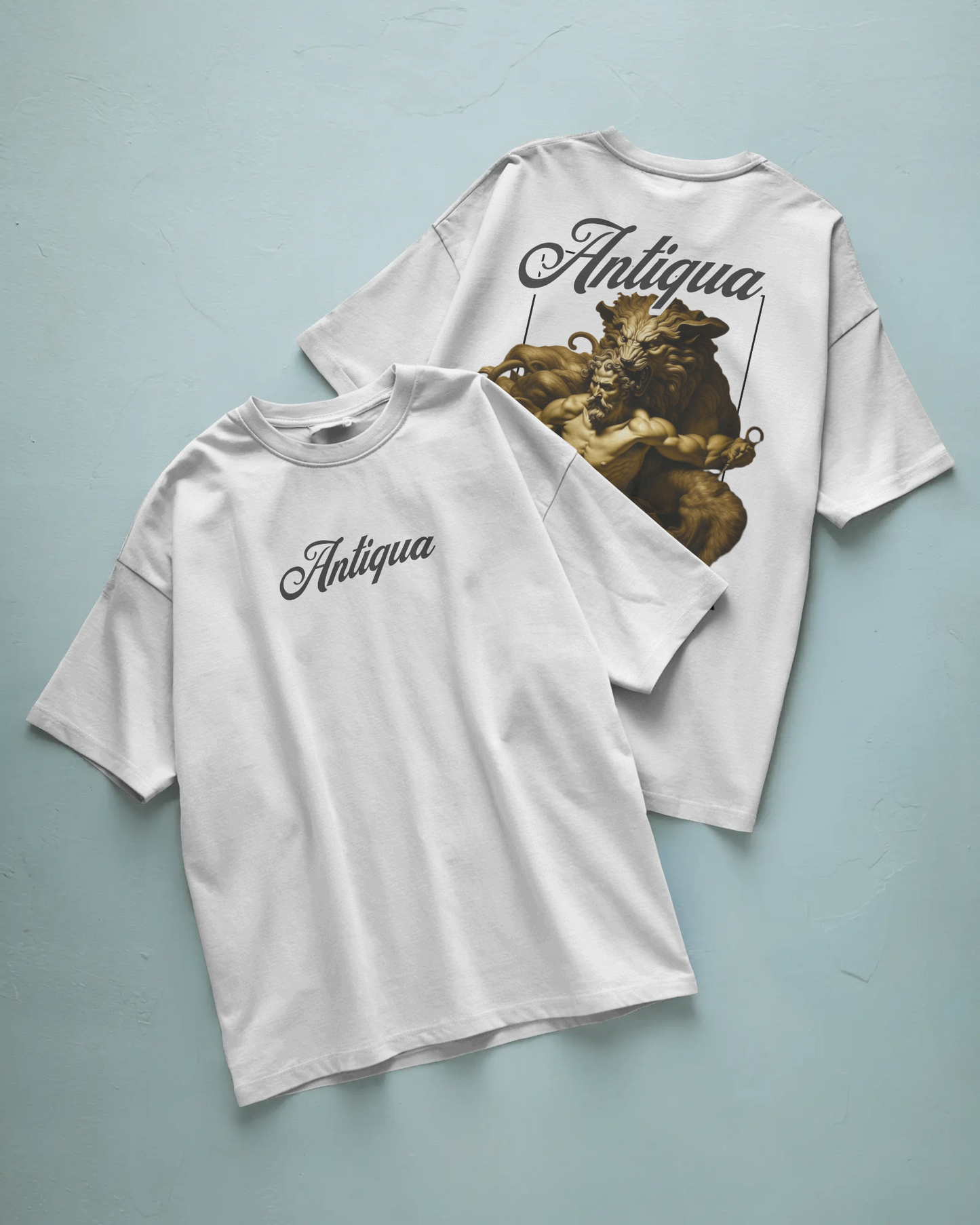 Antiqua Baskılı Oversize T-shirt
