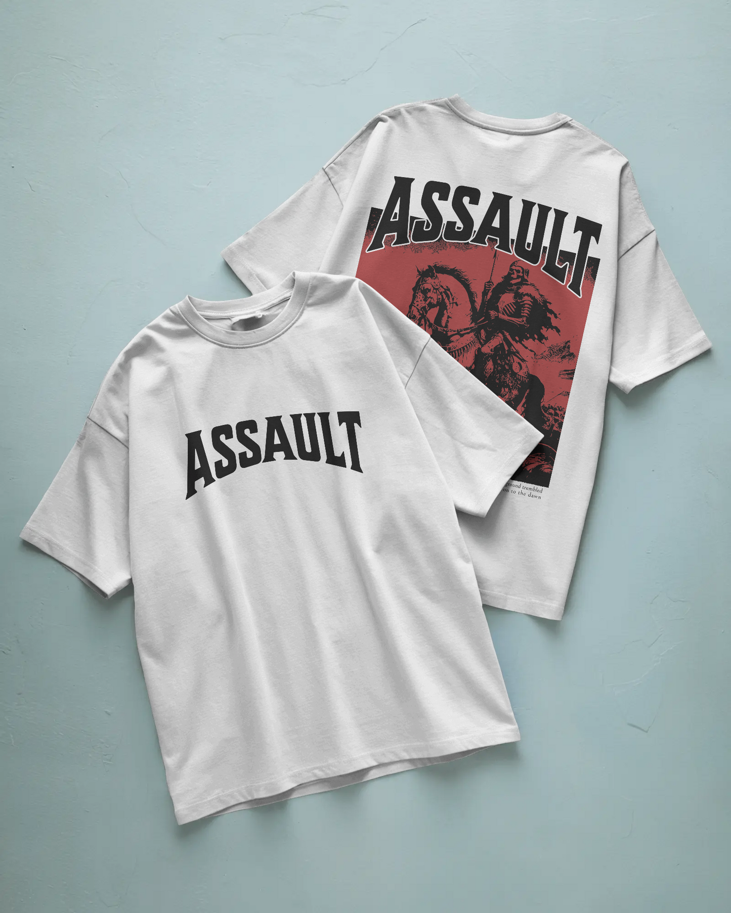 Assault Baskılı Oversize T-shirt