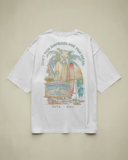 Kuta - Bali Baskılı Oversize T-shirt
