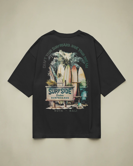 Kuta - Bali Baskılı Oversize T-shirt