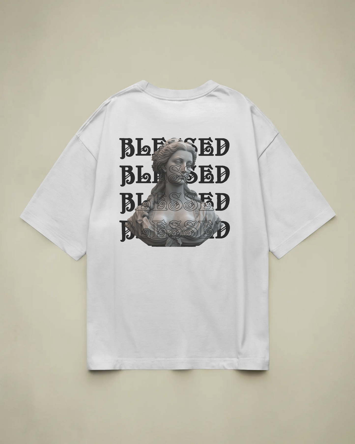 Blessed  Baskılı Oversize T-shirt