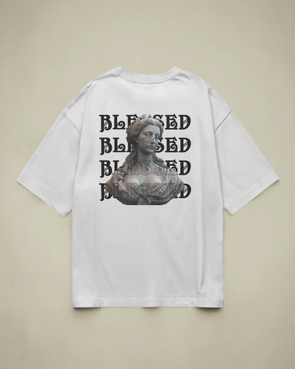 Blessed  Baskılı Oversize T-shirt