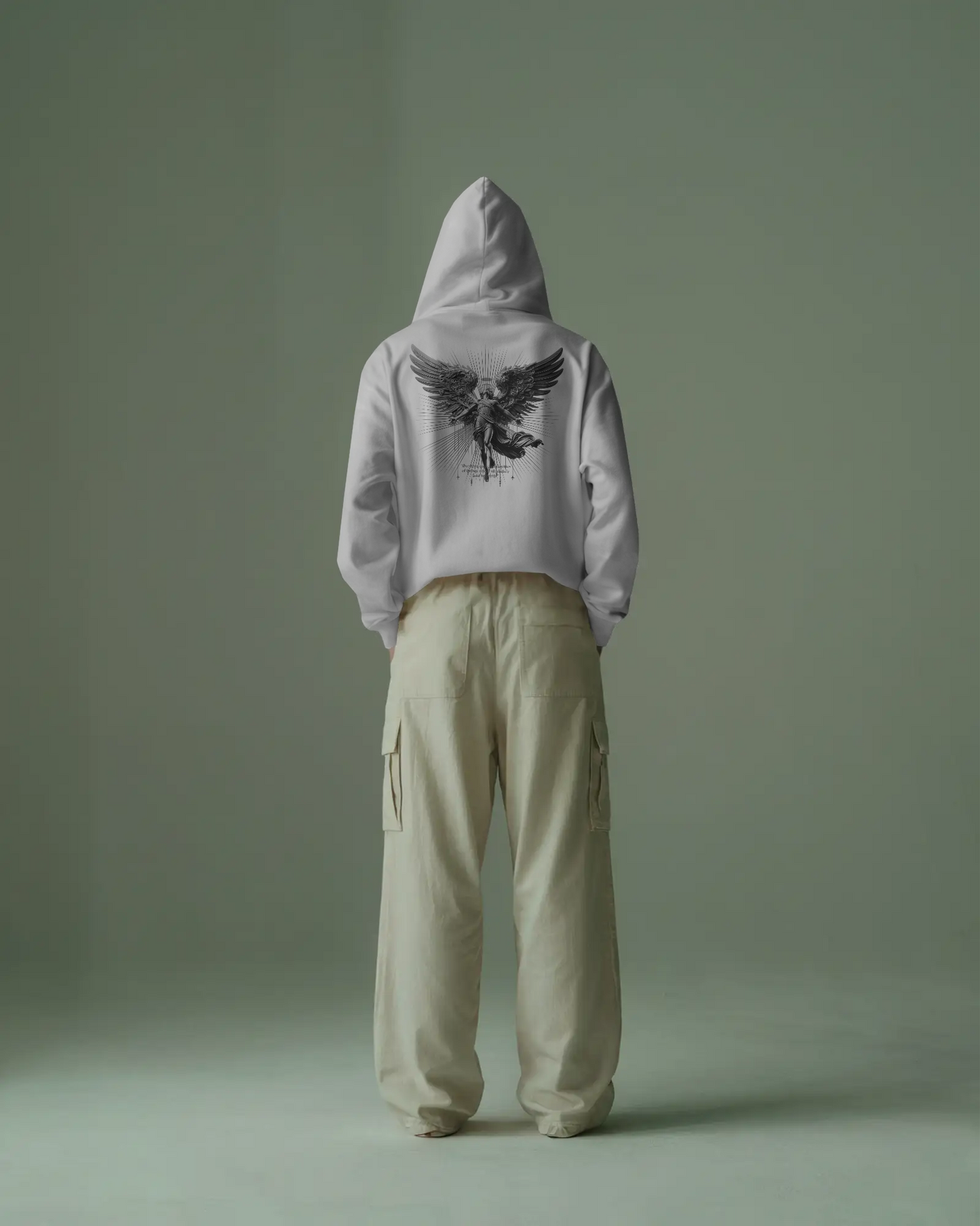 Divine Order Baskılı Hoodie